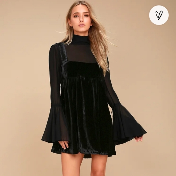 Free People Dresses & Skirts - Free People Counting Stars velvet dress